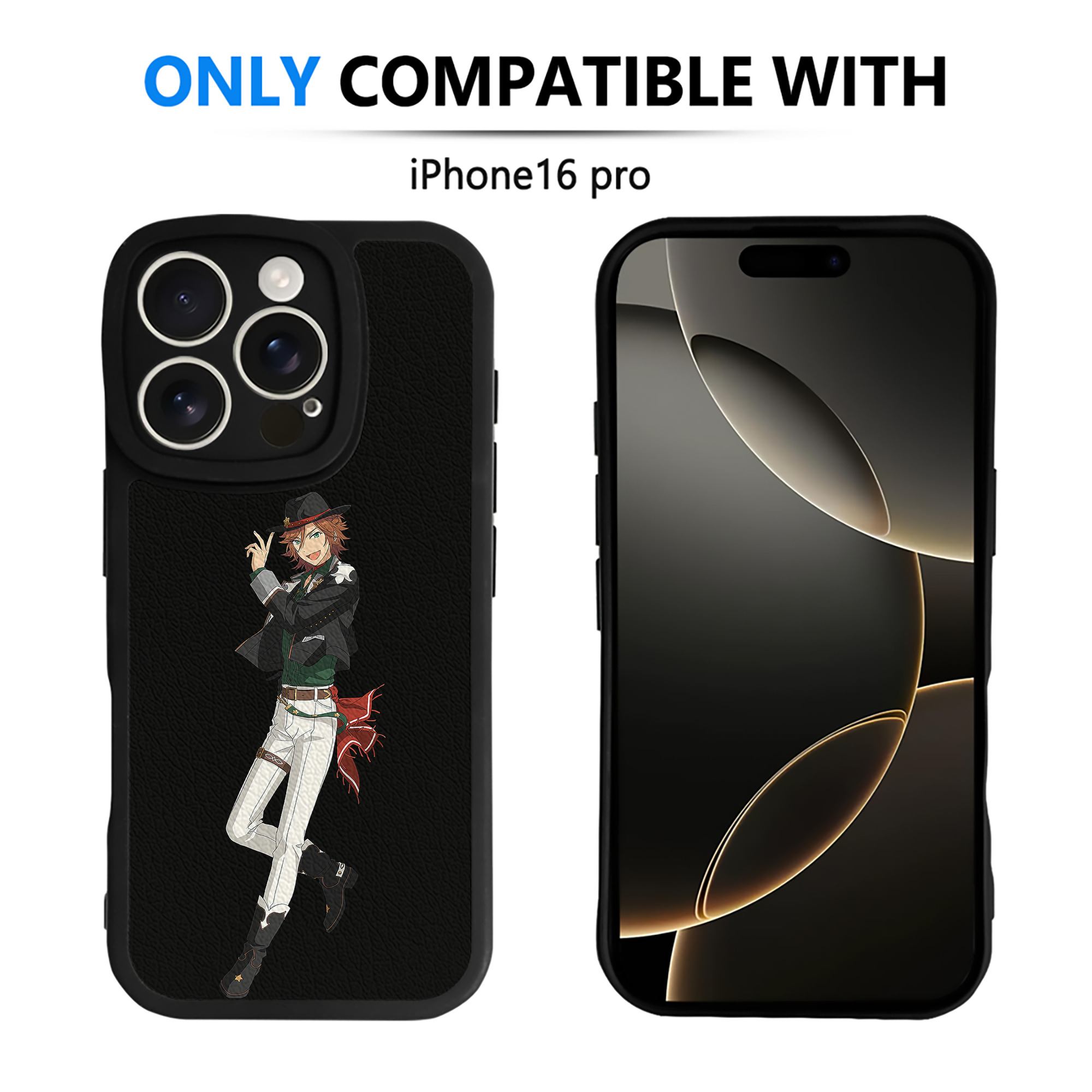 （画像用） あんさんぶるスターズ! Ensemble Stars 【iPhone 16シリーズ対応】シリコンスマホケース（レザー調） 材質：シリコン